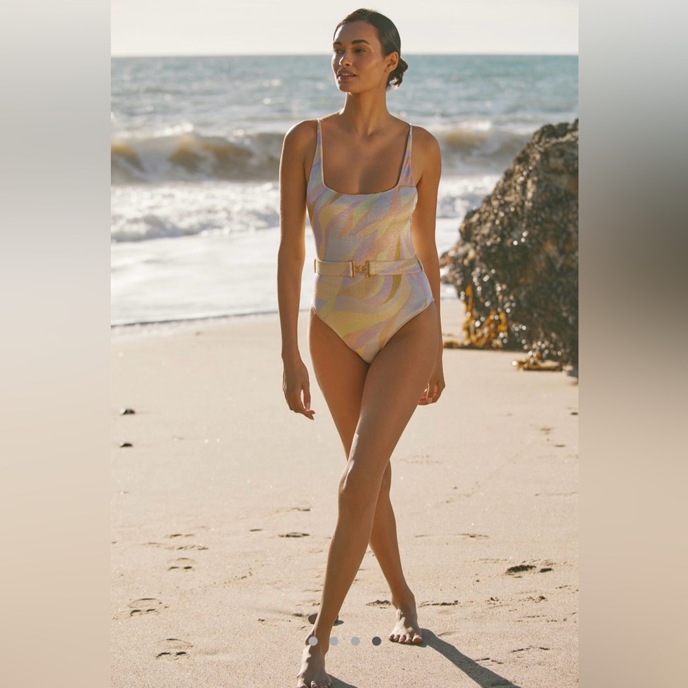 PQ Swim Lucia Belted One-Piece Swimsuit